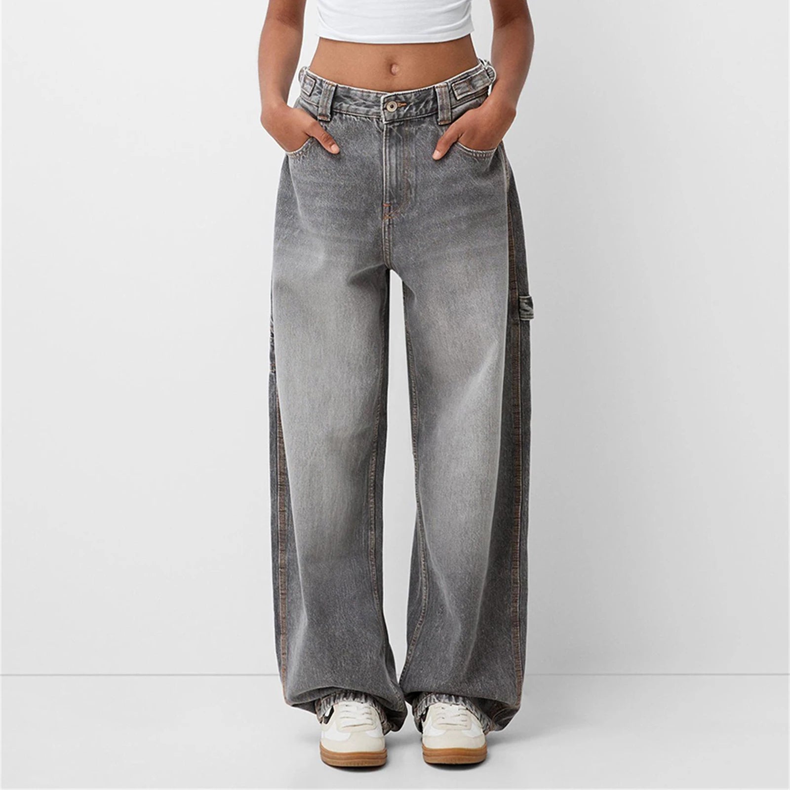 Wide-Leg High-Rise Jeans