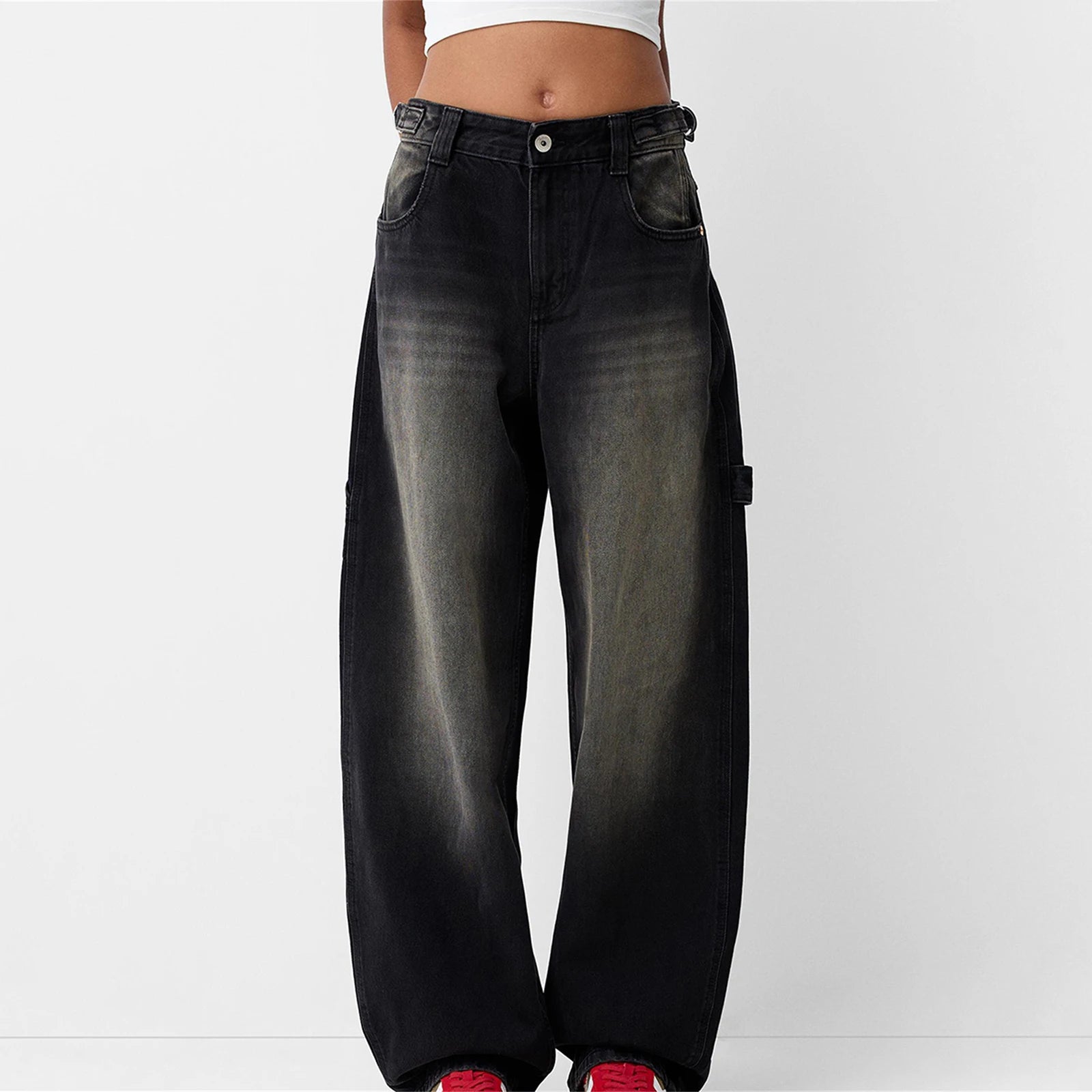 Wide-Leg High-Rise Jeans