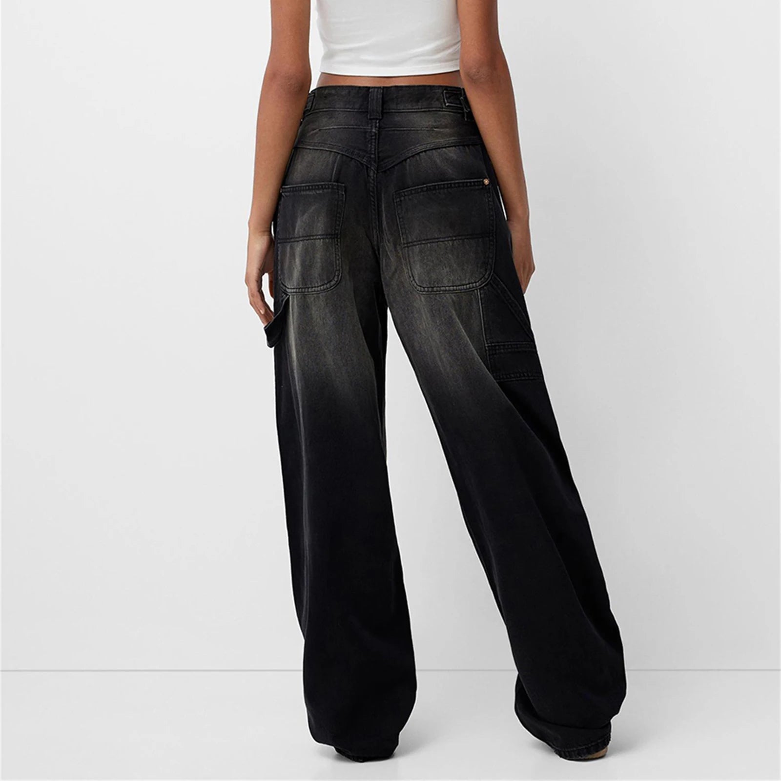 Wide-Leg High-Rise Jeans