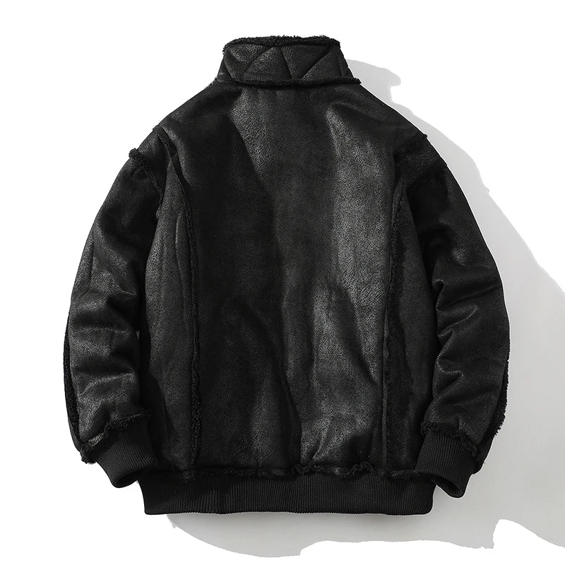 Shearling-Lined Aviator Jacket